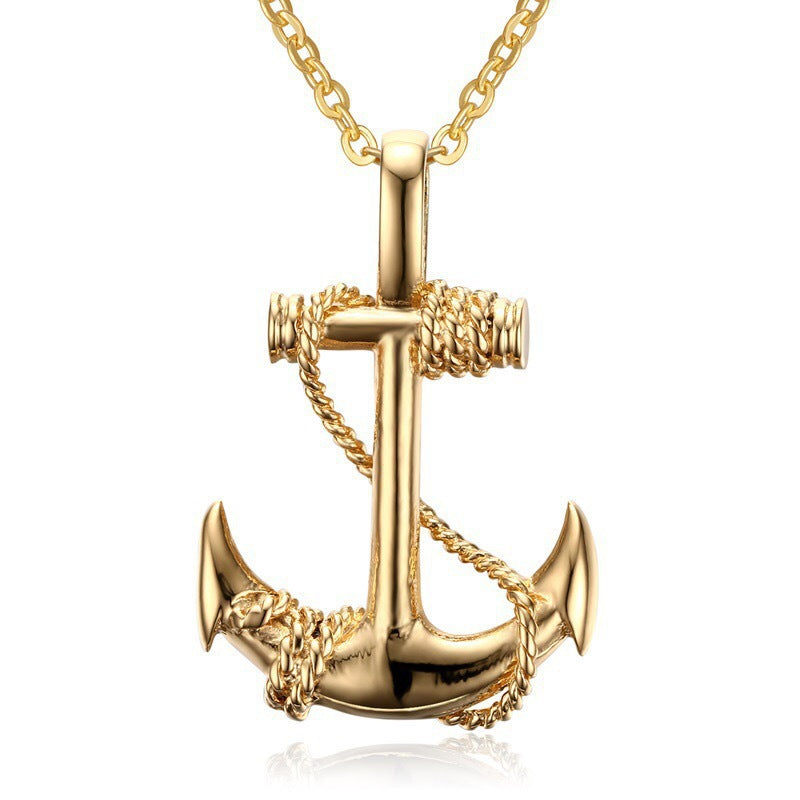 Wholesale Anchor Pendants Alloy Necklaces